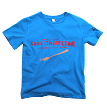 Load image into Gallery viewer, Cake eater t-shirt for kids in blue, cool and funny