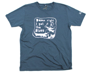 i got blues t-shirt, unusual and witty shirt for men in blue