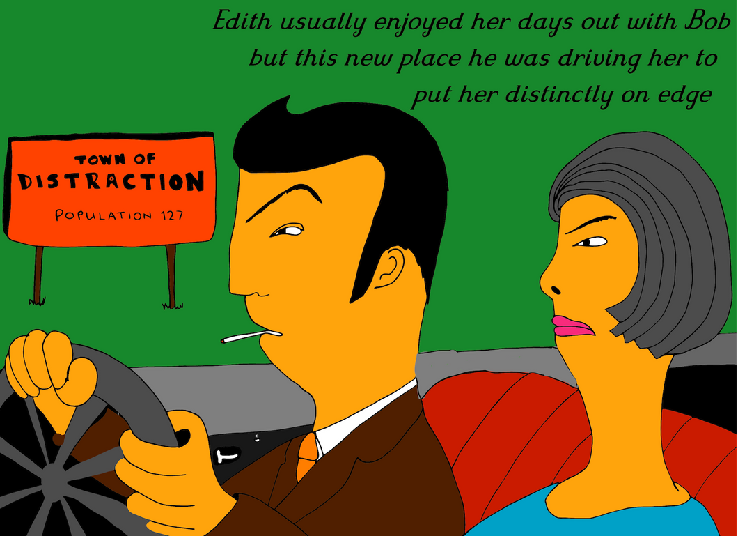 Driving to Distraction greeting card