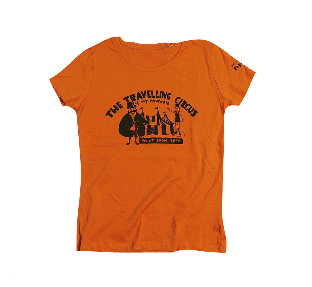 Travelling circus cool and original t-shirt for women