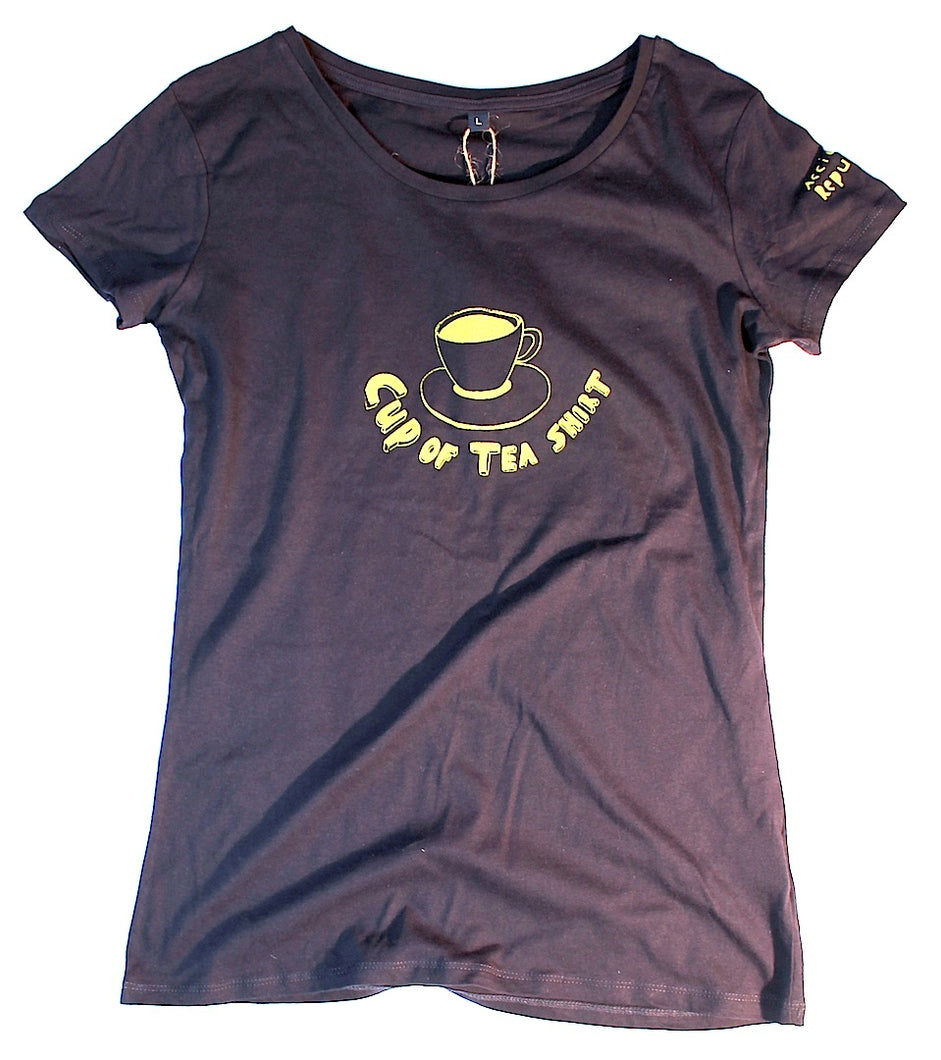 cup of tea shirt, unusual and witty t-shirt, original design