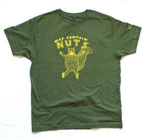 unusual and witty t-shirt, unique and cool t-shirt with squirrel